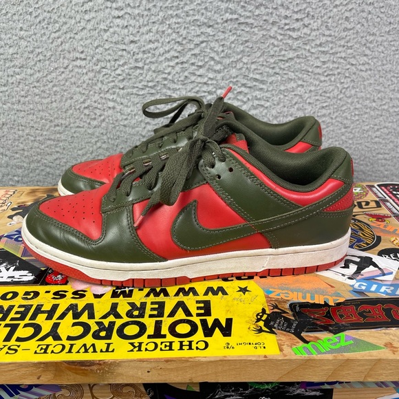 Nike‎ Dunk Low Cargo Khaki Mystic Red - Picture 5 of 7